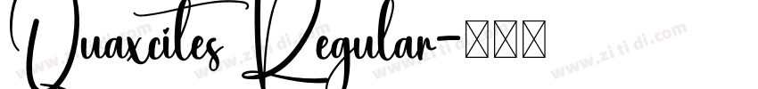 Quaxcites Regular字体转换